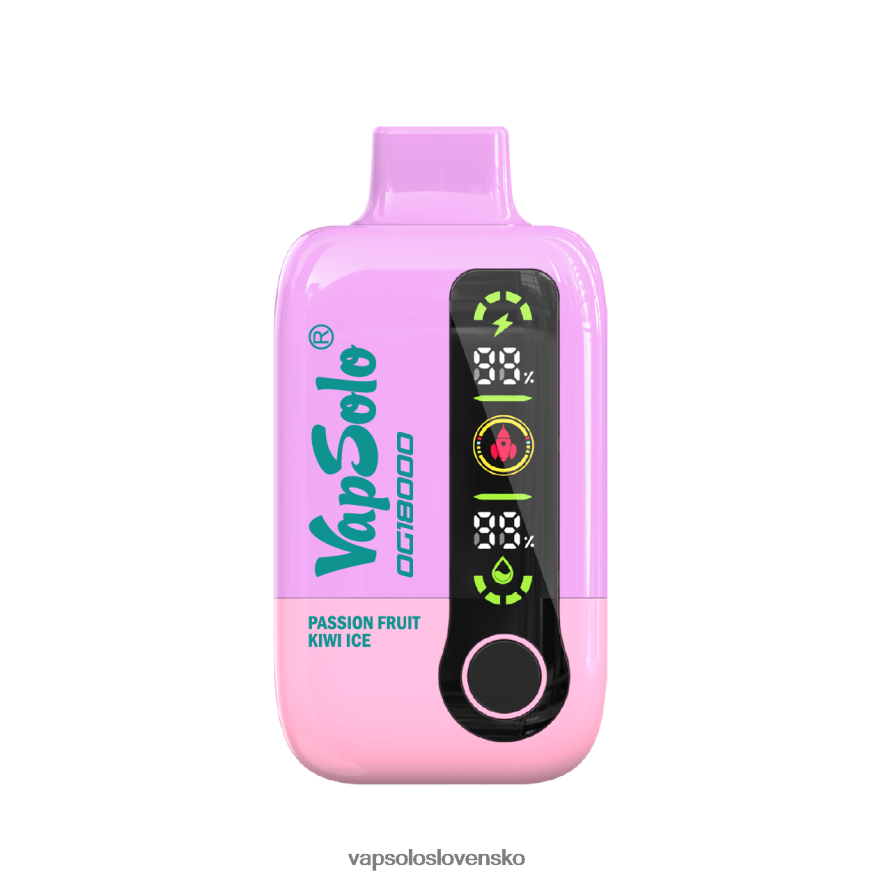 VapSolo Cena - mučenka kiwi ľad VapSolo DG18000 jednorazová vapa RZ648252