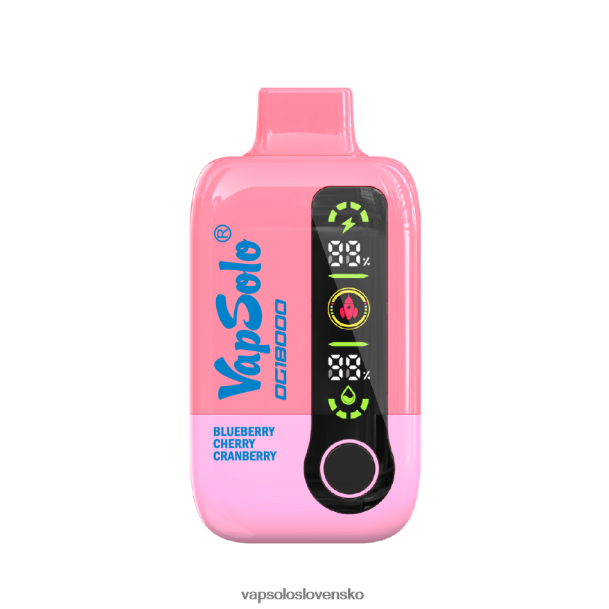 VapSolo Refill - čučoriedka čerešňa brusnica VapSolo DG18000 jednorazová vapa RZ648249
