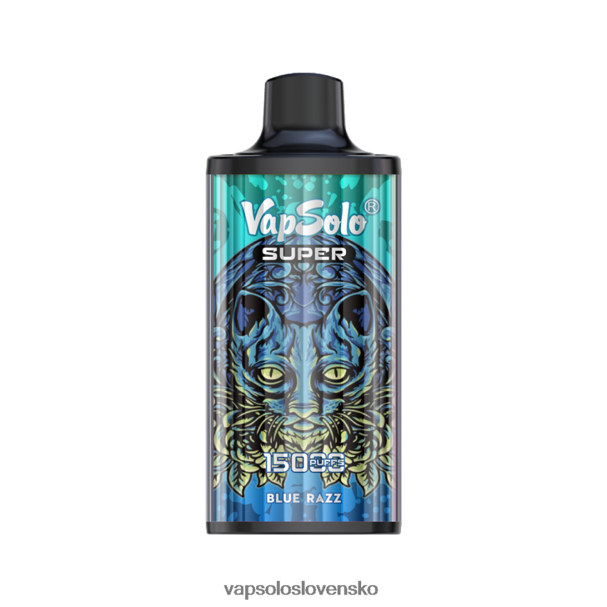 VapSolo Refill - modrý razz VapSolo SUPER jednorazová vapa RZ648214