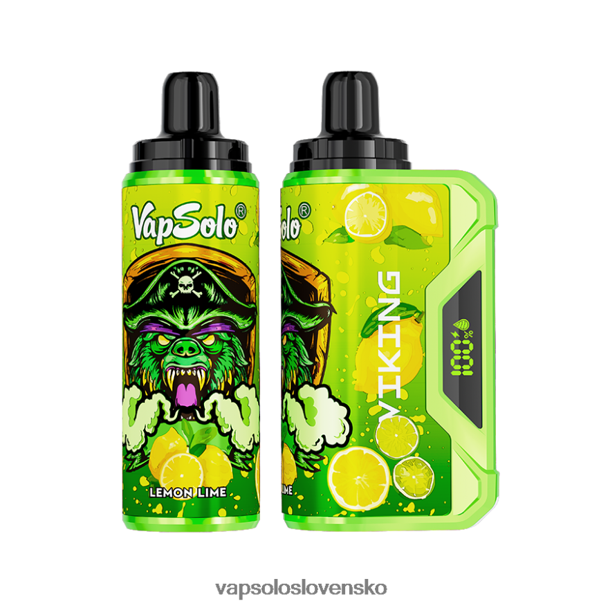 VapSolo Recargable - citrónová limetka VapSolo VIKING jednorazová vapa RZ648240
