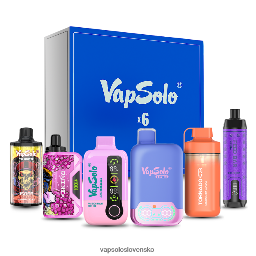 VapSolo Recargable - náhodné príchute VapSolo sada škatúľ s prekvapením RZ648225